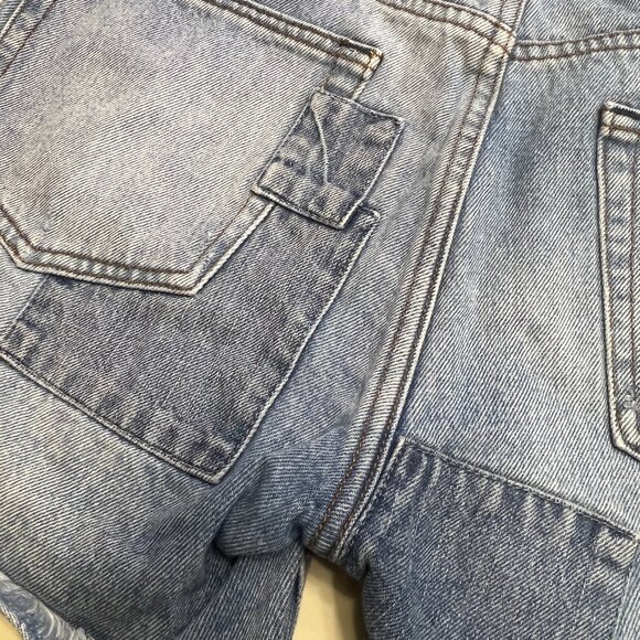 We The Free Denim Cut-Off Shorts Button Fly & Patchwork detailing - Size 25 - Picture 6 of 8